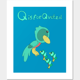 Q is for Quetzal Posters and Art